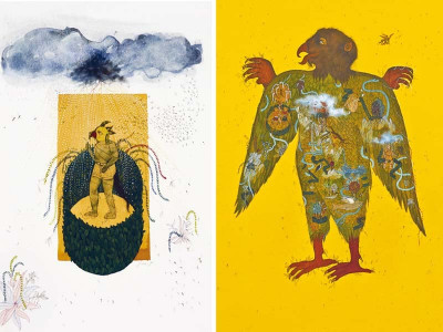 solo show of trees and other beings