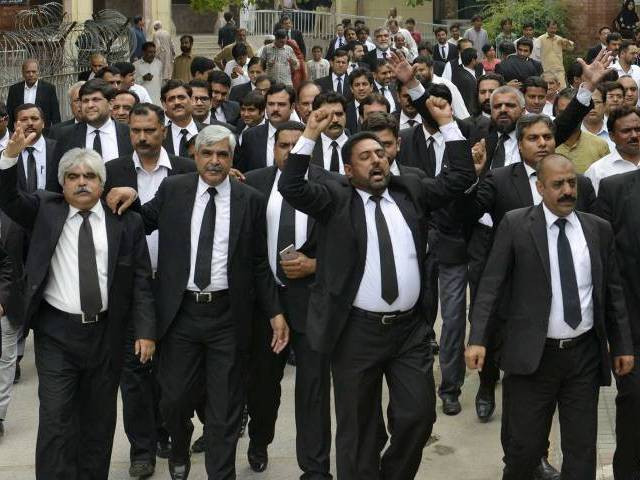 the lawyer called upon pbc to take steps against bullying rowdiness and misbehavior on the part of lawyers in courts photo riaz ahmed express the lawyer called upon pbc to take steps against bullying rowdiness and misbehavior on the part of lawyers in courts photo riaz ahmed express