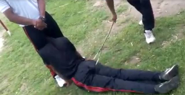 while some argue the practice is a way of quot toughening up quot juniors others questioned it video screengrab
