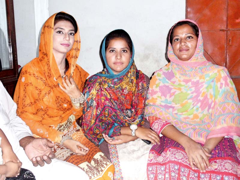 left to right komal maria and kashmala were educated at government insitutions and proved their mettle by clearing different examinations and joining the police force photo express