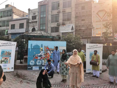 to end patriarchy street theatre performances begin from lahore to end patriarchy street theatre performances begin from lahore
