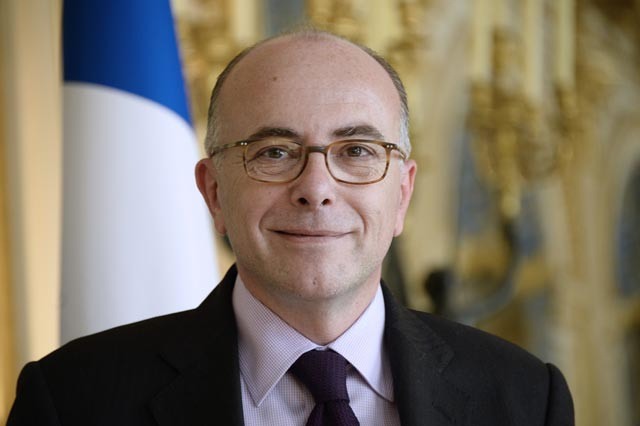 this file photo taken on april 09 2015 shows french interior minister bernard cazeneuve posing on april 9 2015 at the culture ministry in paris photo afp this file photo taken on april 09 2015 shows french interior minister bernard cazeneuve posing on april 9 2015 at the culture ministry in paris photo afp