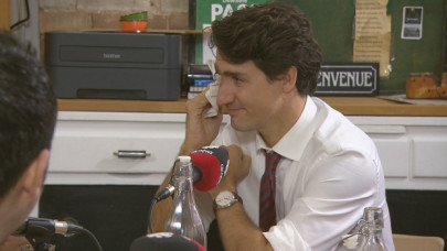 justin trudeau moved to tears after reunion with syrian refugee