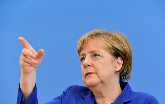 german chancellor angela merkel gestures during a press conference in berlin photo reuters