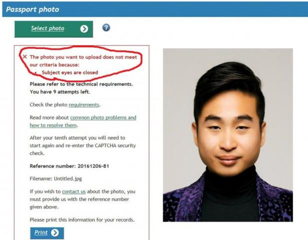 a screenshot of new zealand man richard lee 039 s passport photo rejection notice supplied to reuters december 7 2016 photo reuters a screenshot of new zealand man richard lee 039 s passport photo rejection notice supplied to reuters december 7 2016 photo reuters