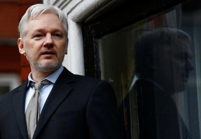 wikileaks founder julian assange makes a speech from the balcony of the ecuadorian embassy in central london photo reuters