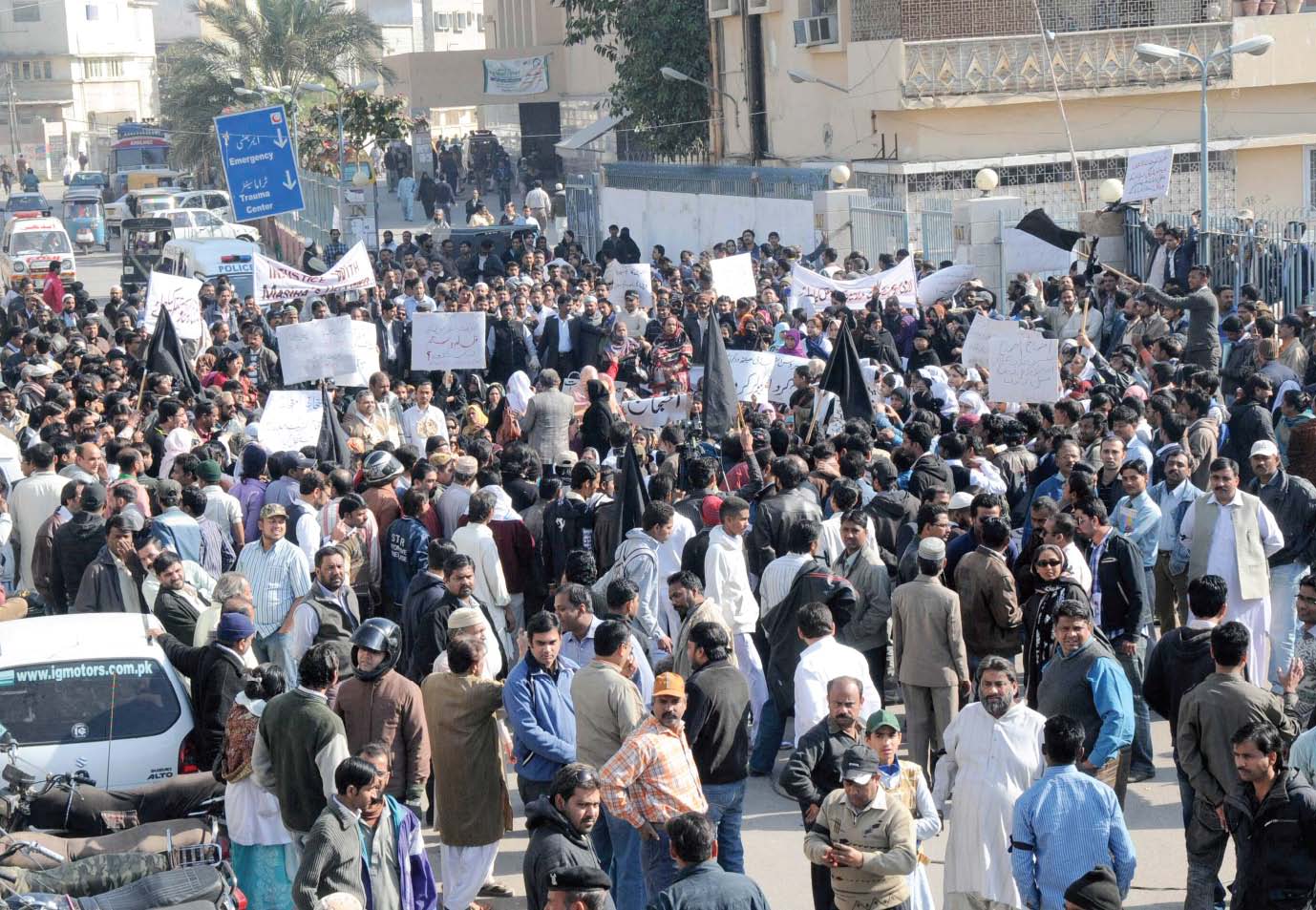 protesters say closure will render hundreds of people jobless photo rashid ajmeri file