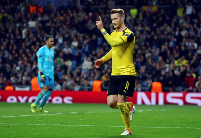 marco reus celebrates his equalising goal photo reuters susana vera