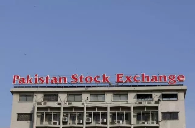 a sign of the pakistan stock exchange is seen on its building in karachi pakistan january 11 2016 photo reuters a sign of the pakistan stock exchange is seen on its building in karachi pakistan january 11 2016 photo reuters