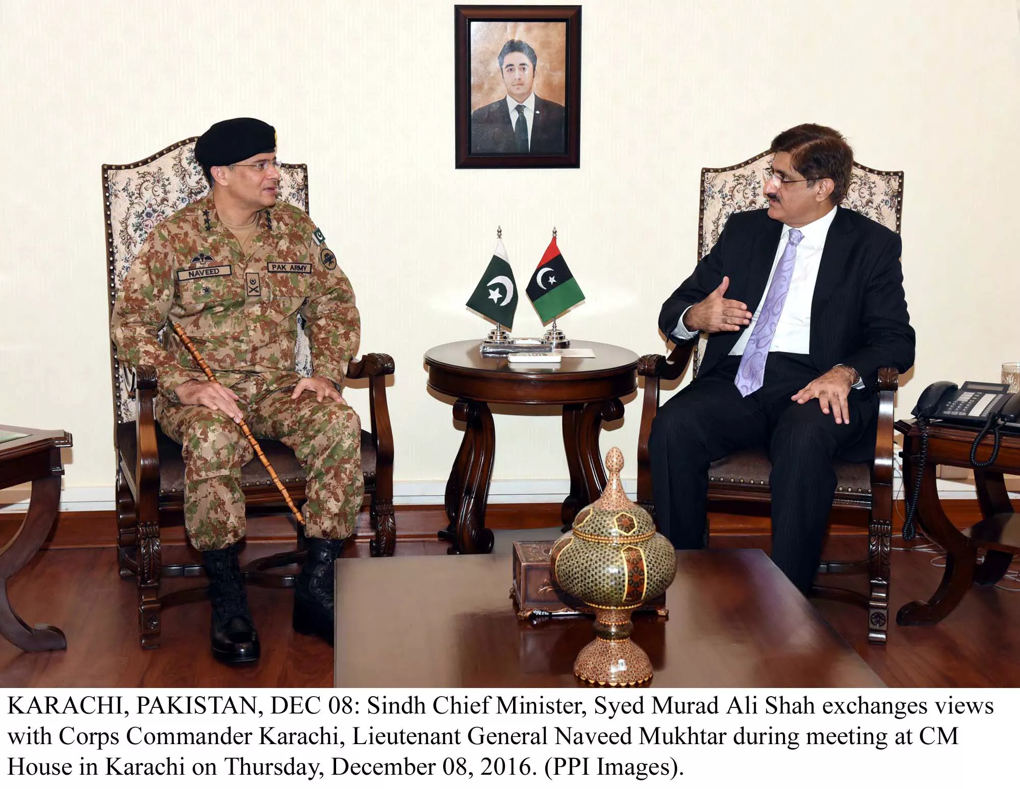 cm murad ali shah exchanges views with lieutenant general naveed mukhtar photo ppi cm murad ali shah exchanges views with lieutenant general naveed mukhtar photo ppi
