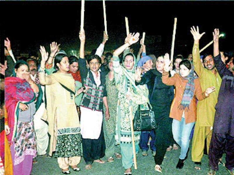 transgender community members shout slogans against police photo online