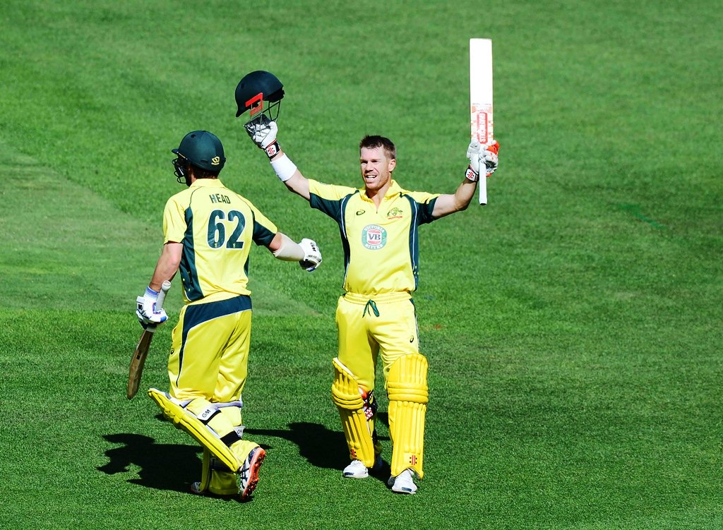 david warner outscored the opposition in the third odi photo afp