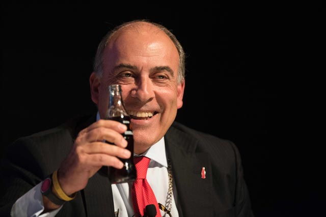 this file photo taken on september 13 2016 shows coca cola company chairman and ceo muhtar kent during the argentina business and investment forum in buenos aires argentina photo afp