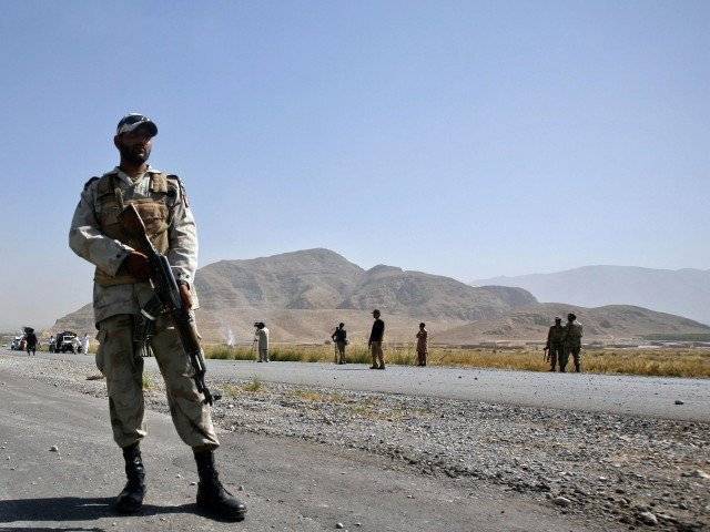 in this file photo an fc personnel stands guard in balochistan photo reuters