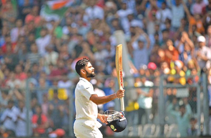 kohli has now scored a double hundred in all three test series india have played in 2016 in west indies against new zealand and now against england photo afp