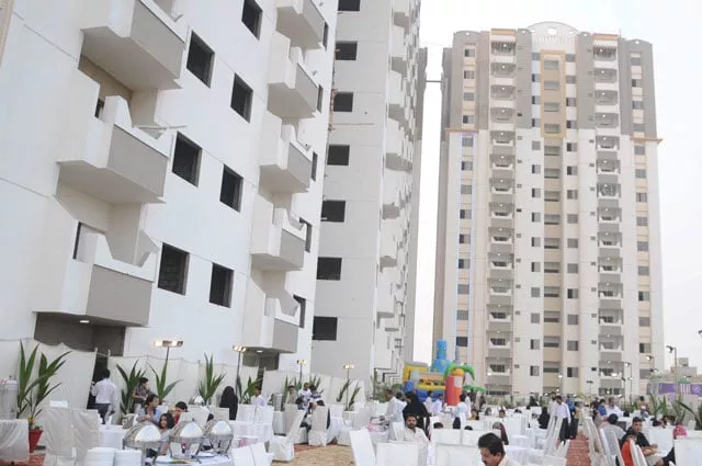 al khaleej tower a 16 storey apartment project was inaugurated in district central on december 11 2016 where a huge number of citizens flocked in for booking photo express al khaleej tower a 16 storey apartment project was inaugurated in district central on december 11 2016 where a huge number of citizens flocked in for booking photo express