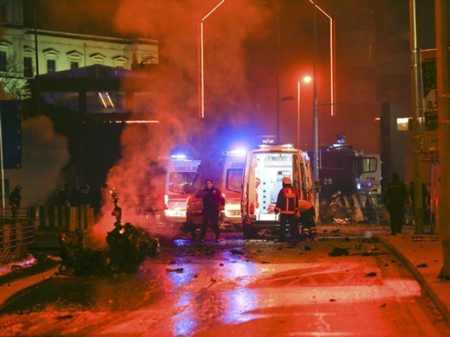 police arrive at the site of an explosion in central istanbul turkey december 10 2016 photo reuters