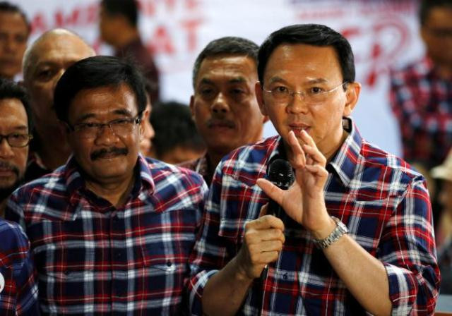 jakarta governor basuki tjahaja purnama nicknamed 039 ahok 039 r speaks with the media regarding a blasphemy complaint against him while standing next to deputy governor djarot saiful hidayat in jakarta indonesia november 16 2016 photo reuters jakarta governor basuki tjahaja purnama nicknamed 039 ahok 039 r speaks with the media regarding a blasphemy complaint against him while standing next to deputy governor djarot saiful hidayat in jakarta indonesia november 16 2016 photo reuters