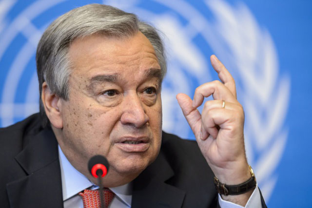 a file photo of former portugal prime minister antonio guterres photo afp