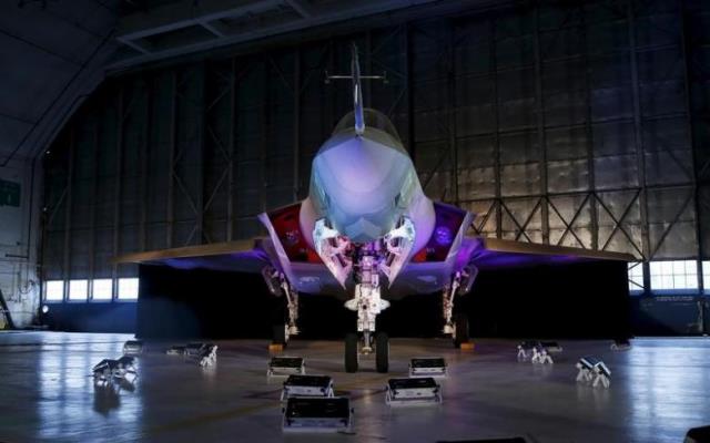 a lockheed martin f 35 lightning ii fighter jet is seen in its hanger photo reuters