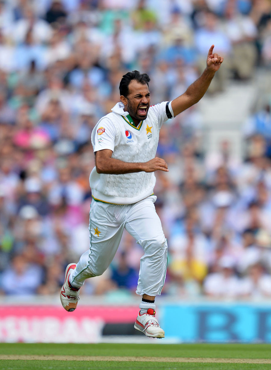 wahab riaz and the other pacers impressed during pakistan 039 s tour match photo afp