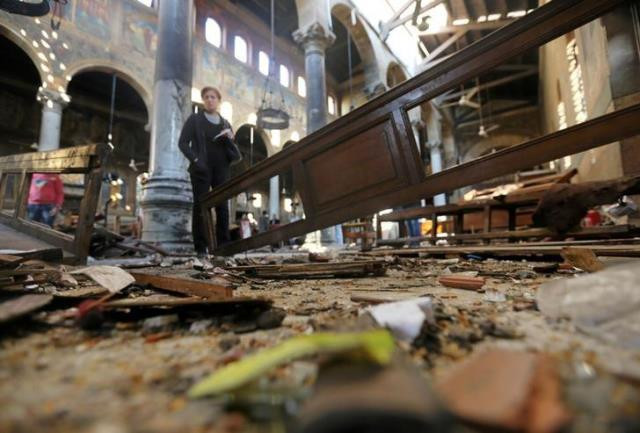 damage from the explosion inside cairo 039 s coptic orthodox cathedral is seen inside the cathedral in cairo photo reuters damage from the explosion inside cairo 039 s coptic orthodox cathedral is seen inside the cathedral in cairo photo reuters