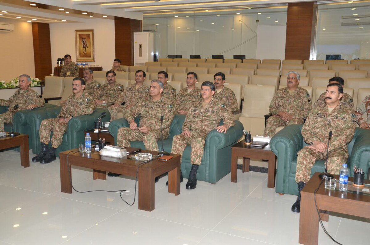 army chief gen qamar bajwa in karachi on wednesday photo ispr