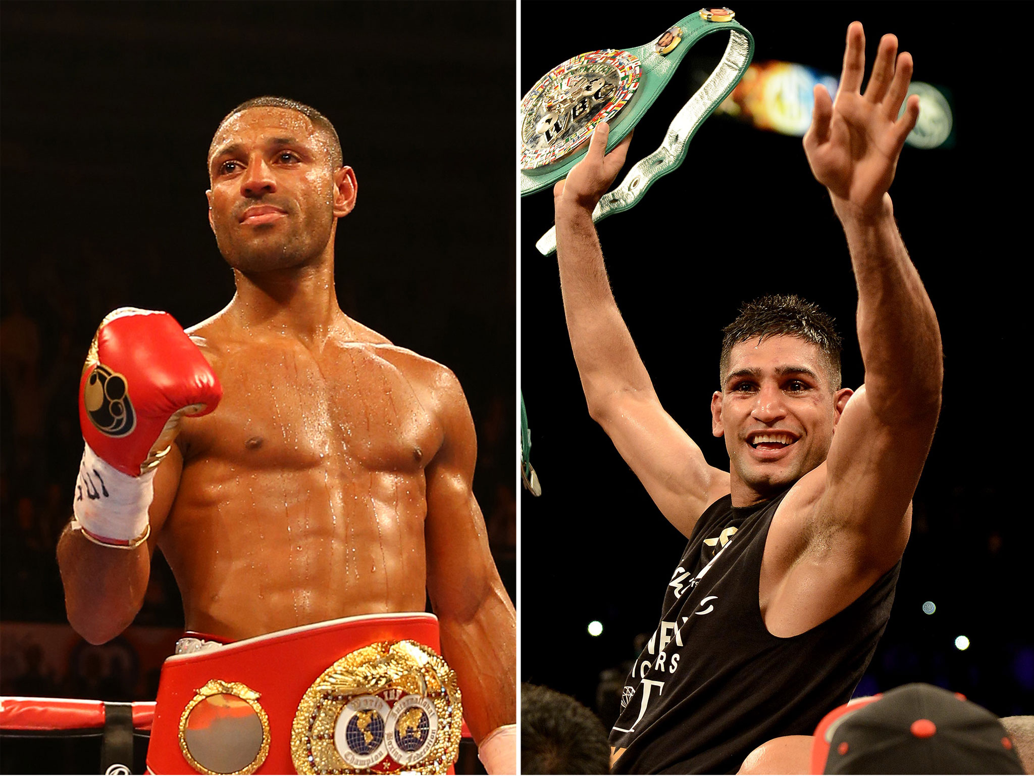 kell brook l and amir khan photo courtesy getty images