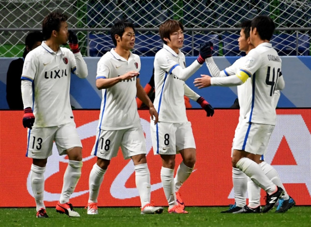kashima antlers midfielder shoma doi 8 celebrates his goal with teammates during the club world cup football semi final match between colombia 039 s atletico nacional and japan 039 s kashima antlers at suita city stadium in osaka on december 14 2016 photo afp kashima antlers midfielder shoma doi 8 celebrates his goal with teammates during the club world cup football semi final match between colombia 039 s atletico nacional and japan 039 s kashima antlers at suita city stadium in osaka on december 14 2016 photo afp