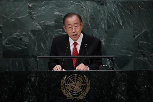 united nations secretary general ban ki moon speaks before the swearing in of secretary general designate mr antonio guterres of portugal at un headquarters in new york us december 12 2016 photo reuters