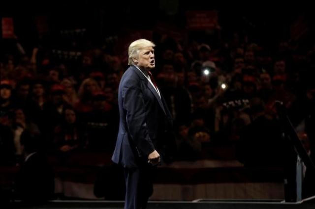 donald trump appears at a usa thank you tour event at us bank arena in cincinnati photo reuters donald trump appears at a usa thank you tour event at us bank arena in cincinnati photo reuters