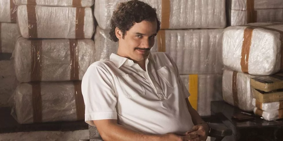 the billboard features a close up of a sombre looking wagner moura the actor who plays escobar in the series photo netflix the billboard features a close up of a sombre looking wagner moura the actor who plays escobar in the series photo netflix