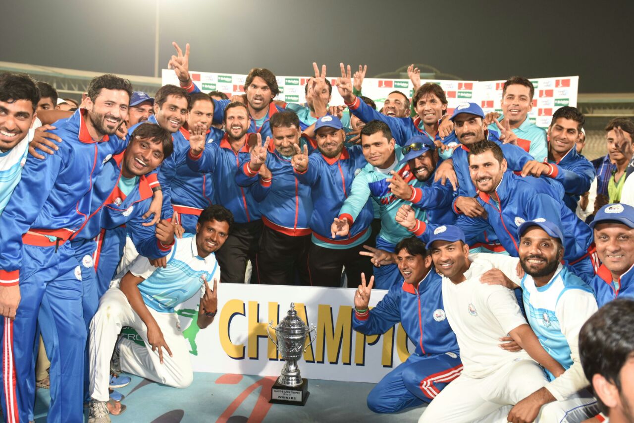 wapda team celebrating their first qat title at national stadium karachi on december 15 2016 photo courtesy pcb