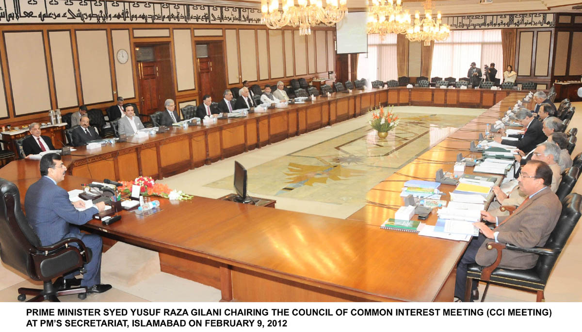 the council of common interests meeting in islamabad on february 9 2012 photo file