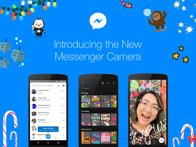 facebook messenger rolls out snapchat like camera with special effects