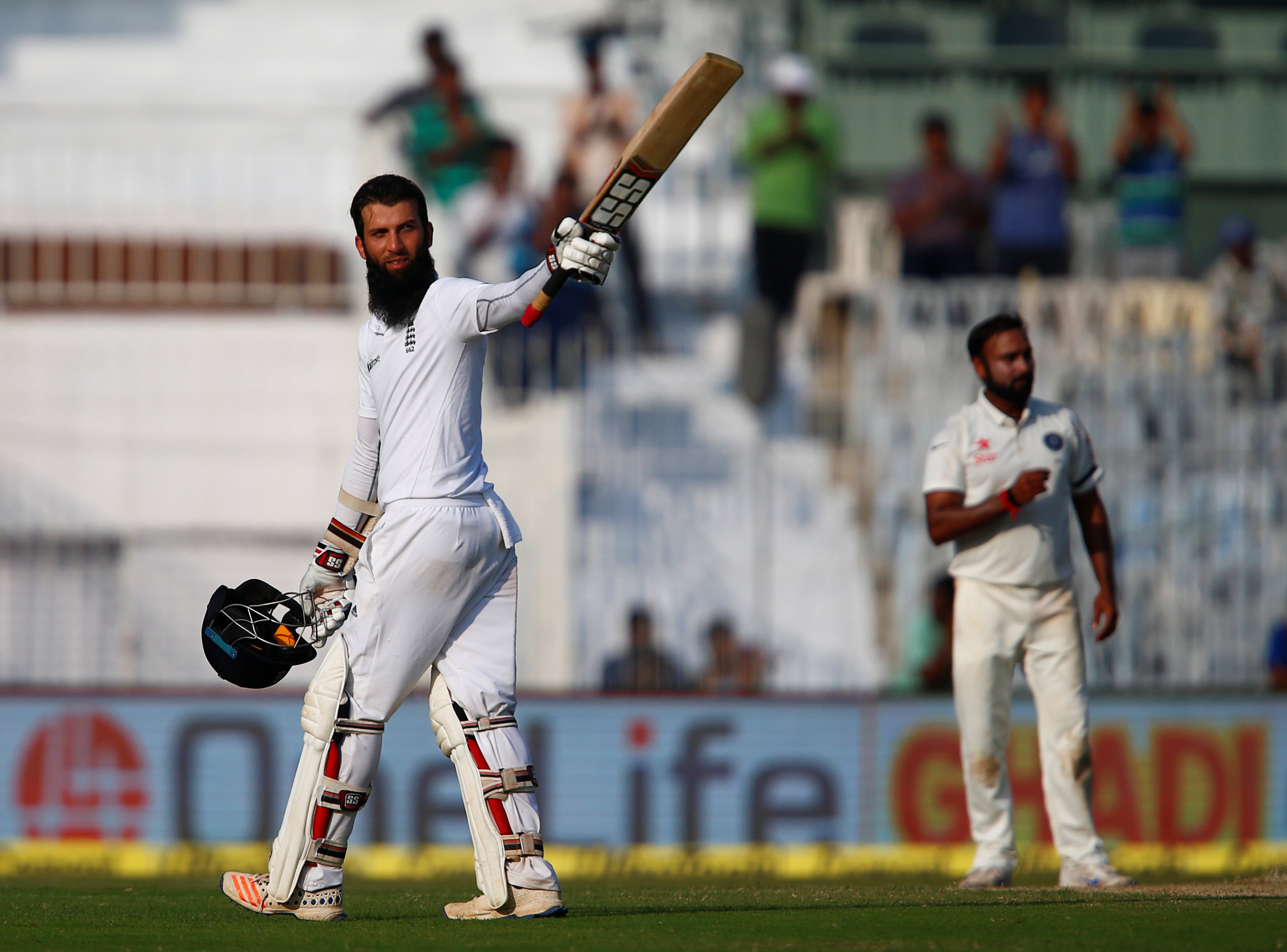 man in form ali mounted crucial partnerships with root 88 and jonny bairstow 49 to revive the england innings photo afp