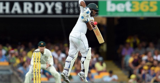pakistan 039 s batsman sami aslam plays a shot during the second day of the day night cricket test match between australia and pakistan at the gabba in brisbane on december 16 2016 photo afp pakistan 039 s batsman sami aslam plays a shot during the second day of the day night cricket test match between australia and pakistan at the gabba in brisbane on december 16 2016 photo afp