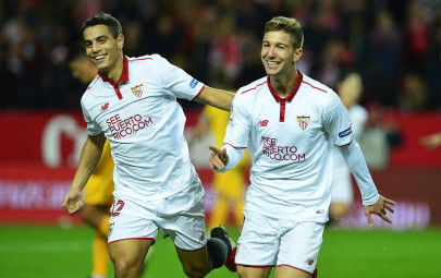 sevilla soar to second after hammering malaga sevilla soar to second after hammering malaga
