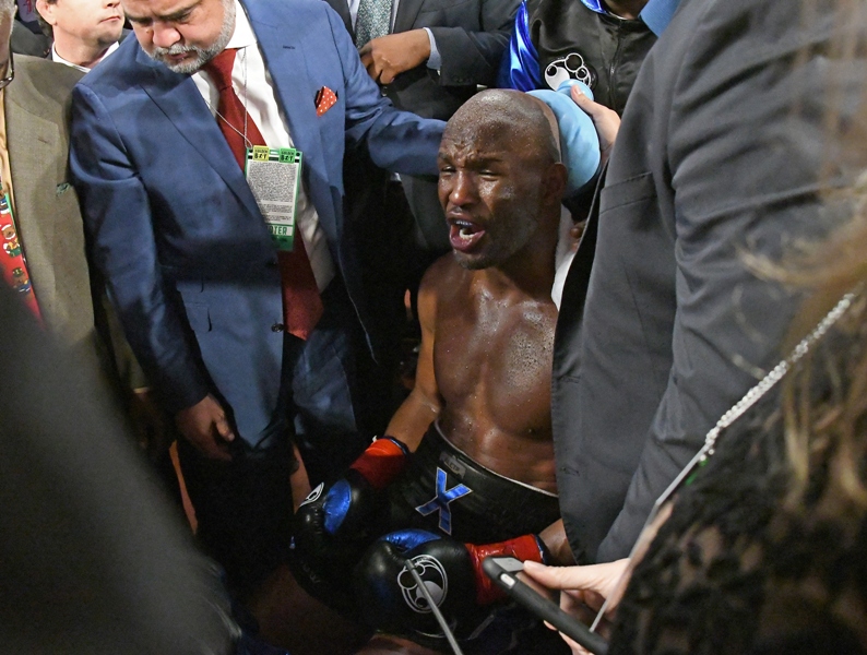 end of an era for once the 51 year old hopkins looked every bit as old as his ripe old age would suggest losing via a tko in the eighth round against an opponent 24 years his junior photo reuters