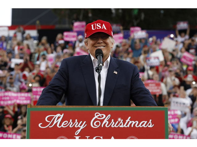 us president elect donald trump speaks during a usa thank you tour event in mobile alabama us december 17 2016 photo reuters us president elect donald trump speaks during a usa thank you tour event in mobile alabama us december 17 2016 photo reuters