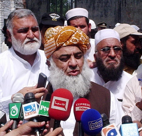 maulana fazlur rehman says differs with govt on what methods should be used to eliminate terrorism photo afp