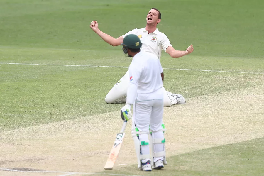 josh hazlewood of australia unsuccessfully appeals for the wicket of yasir shah photo courtesy cricket australia josh hazlewood of australia unsuccessfully appeals for the wicket of yasir shah photo courtesy cricket australia