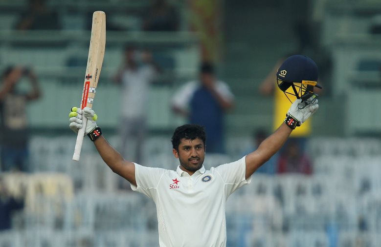 india 039 s karun nair celebrates his triple century against england on december 19 2016 photo reuters