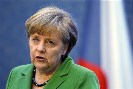 german chancellor angela merkel attends a news conference at the czech government headquarters in prague april 3 2012 reuters petr josek