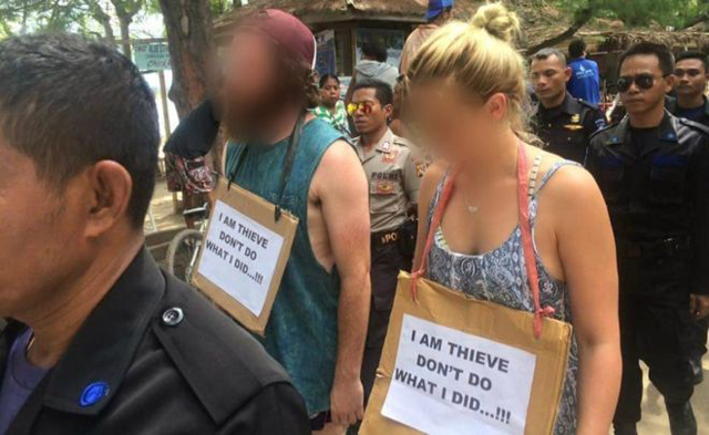 the tourists whose identities were not revealed allegedly stole the bicycle about 10 days ago on gili trawangan photo facebook gili trawangan meno air