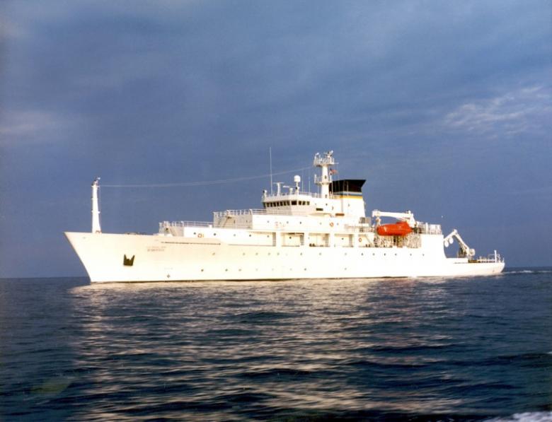 the oceanographic survey ship usns bowditch is shown september 20 2002 which deployed an underwater drone seized by a chinese navy warship in international waters in south china sea december 16 2016 photo reuters