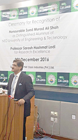 cm was awarded the distinguished alumnus award at ned university photo press release cm was awarded the distinguished alumnus award at ned university photo press release
