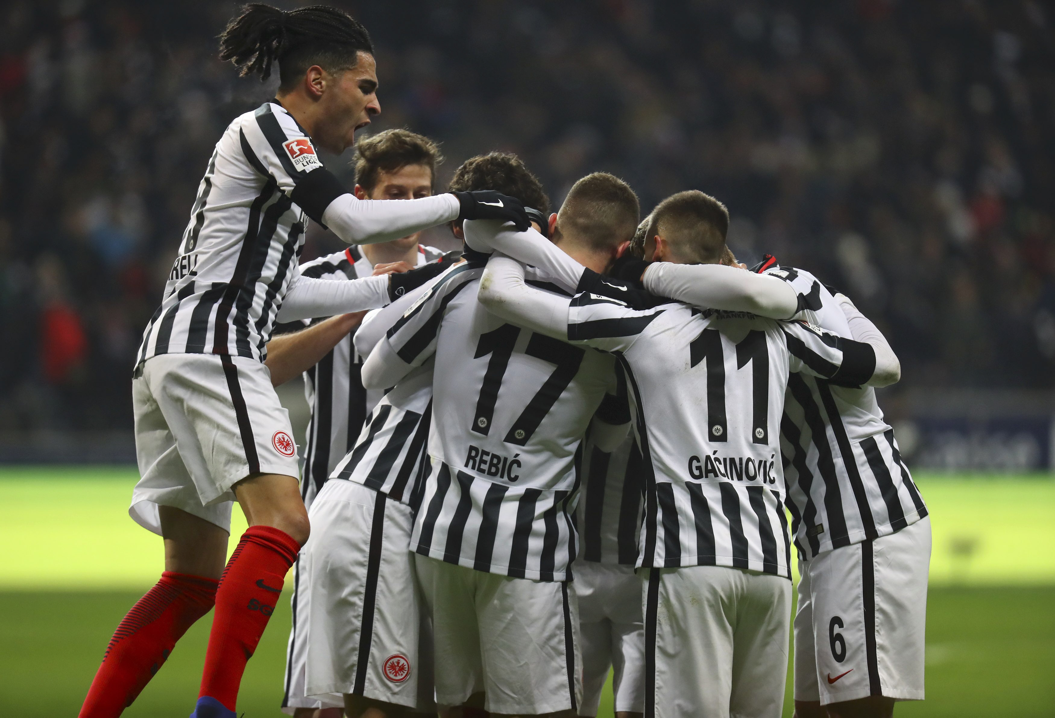 scoresheet a goal by 18 year old midfielder aymen barkok and two from sweden striker branimir hrgota sealed frankfurt 039 s win photo reuters