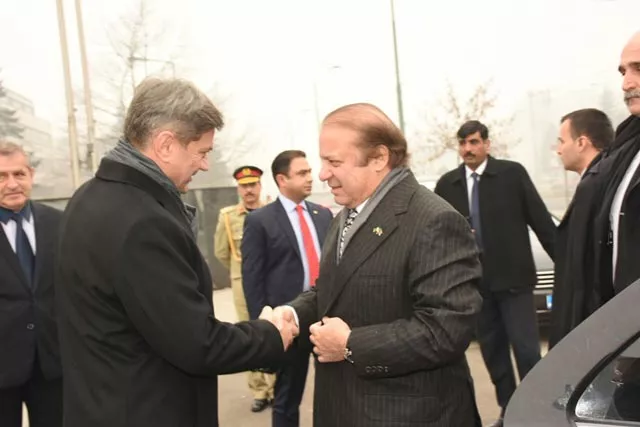 prime minister nawaz sharif shakes hands with his bosnian counterpart denis zvizdic upon his arrival at the bosnian pm 039 s house in sarajevo on wednesday december 21 2016 photo pmln prime minister nawaz sharif shakes hands with his bosnian counterpart denis zvizdic upon his arrival at the bosnian pm 039 s house in sarajevo on wednesday december 21 2016 photo pmln