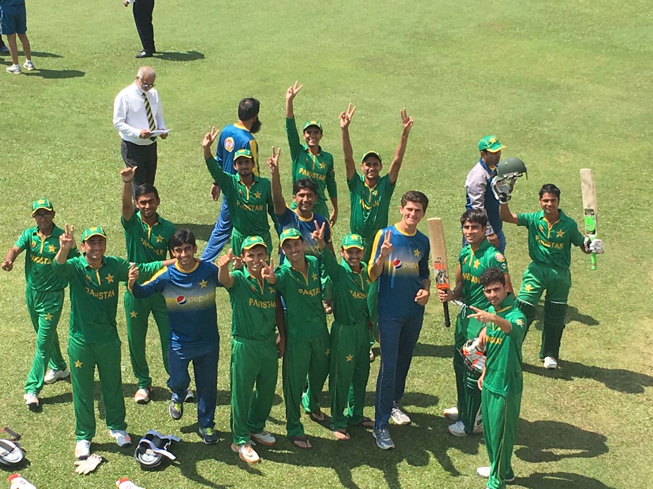 the pakistan u19 team enjoyed their moment in the sun after claiming an emphatic win against singapore but things soon went downhill from there photo courtesy pcb